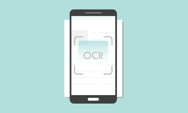 紙書類から文字を読み取るOCRのイメージ